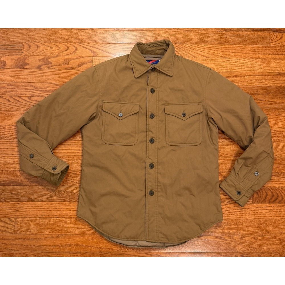 Best Made Co. CPO Overshirt Goose Down Jacket Mens XS Brown Workwear Pockets